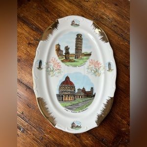 Vohenstrauss Johann Seltmann Bavaria, Germany Oval Platter Pisa, Italy design